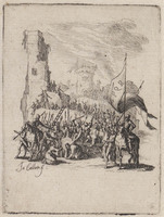 KG 10021
<br/>
Kruisdraging ("Kleine Passie")
<br/>
<em>Callot, Jacques (1592 - 1635)</em>